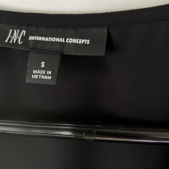 NWOT INC black blouse. Size S. - Picture 2 of 6